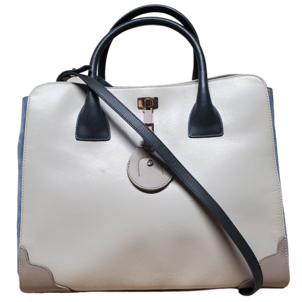 Jason Wu Daphne Colorblock Leather Satchel Handbag Purse